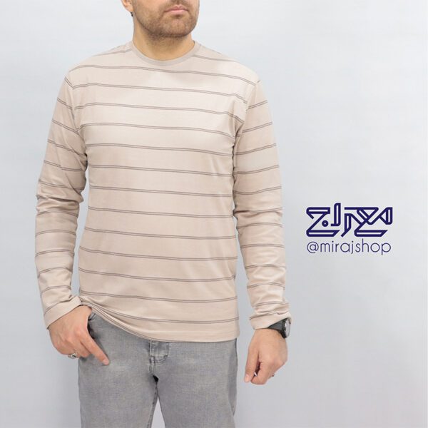 تیشرت پنبه رینگر یقه گرد