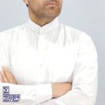 پیراهن تترون یقه دیپلمات