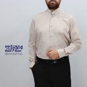 پیراهن خطی یقه دیپلمات
