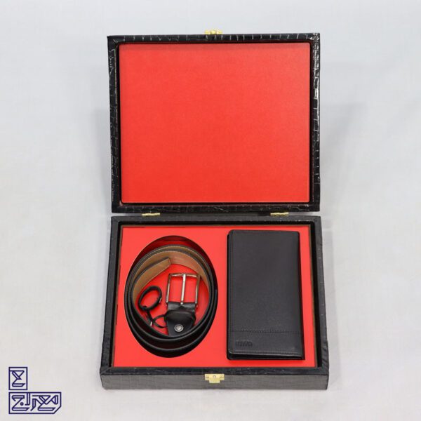 ست کیف و کمربند چرم تبریز