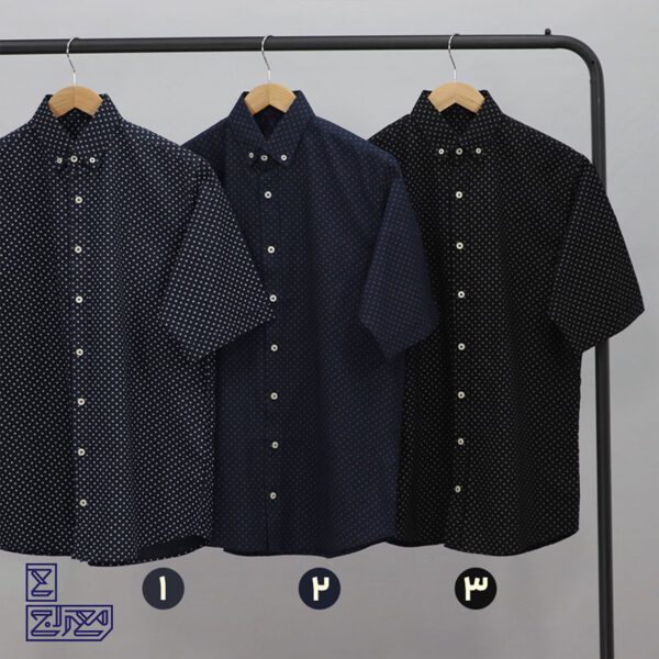 پیراهن پنبه چاپی آستین کوتاه سورنا