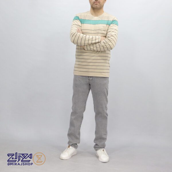 بلوز پنبه ای آنزیم شور یقه گرد