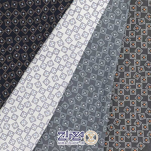 پیراهن پنبه چاپی آستین کوتاه یاشار