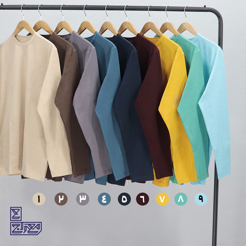 تیشرت پنبه ای آستین بلند ماراتن