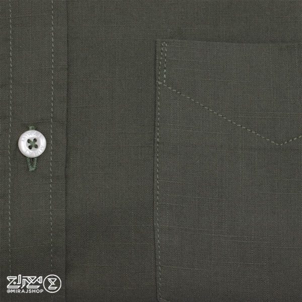 پیراهن پنبه لینن مردانه آستین بلند