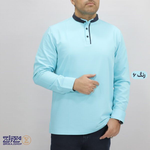 بلوز پنبه کشی ماراتن مردانه یقه اصفهانی