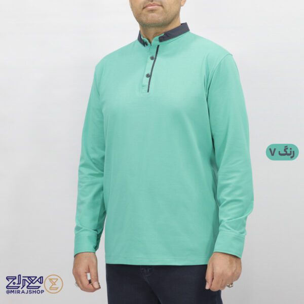 بلوز پنبه کشی ماراتن مردانه یقه اصفهانی