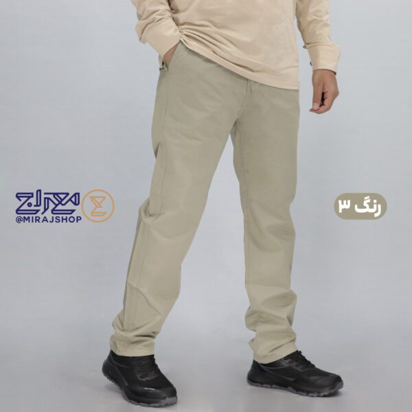 شلوار کتان مردانه کاغذی کمر کش