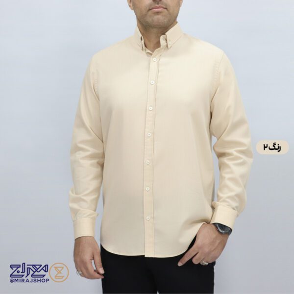 پیراهن تترون ملانژ مردانه