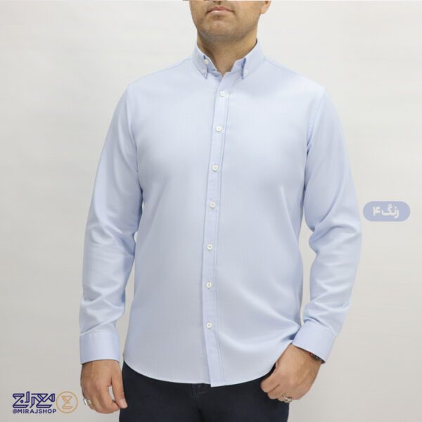 پیراهن تترون ملانژ مردانه