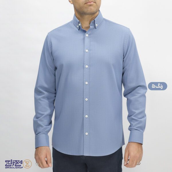 پیراهن تترون ملانژ مردانه