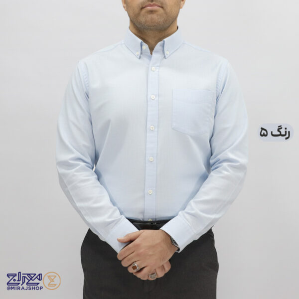 پیراهن پنبه لینن مردانه آستین بلند