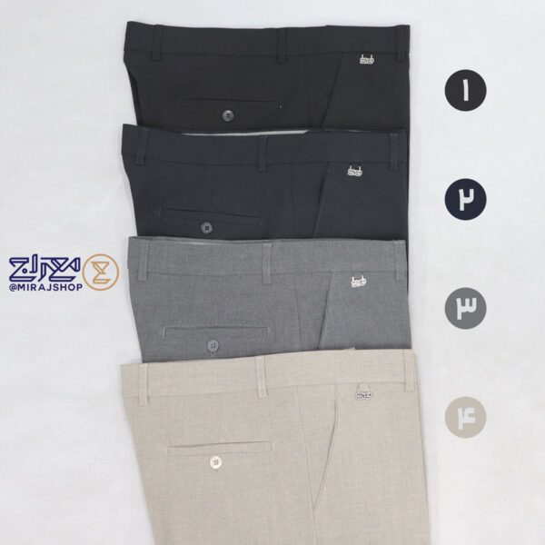 شلوار پارچه ای کشی بزایاق مردانه