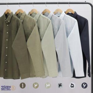پیراهن پنبه لینن مردانه آستین بلند