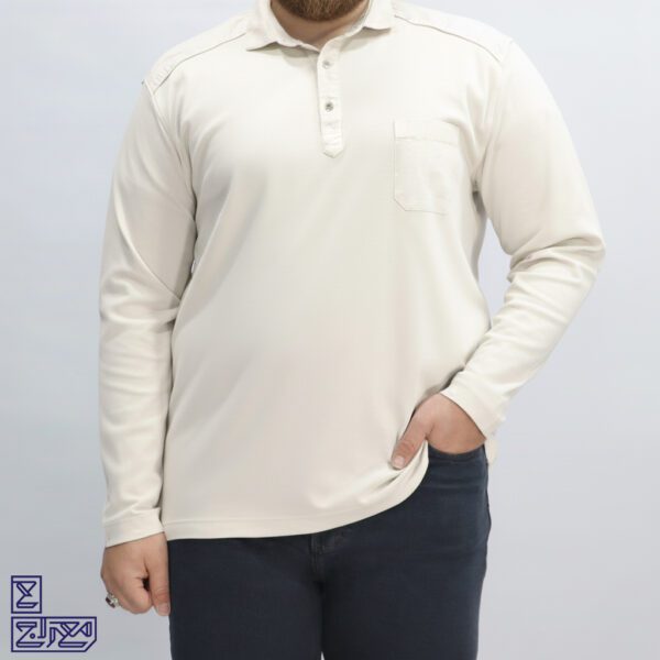 بلوز پنبه سنگ شور سایز بزرگ یقه دار