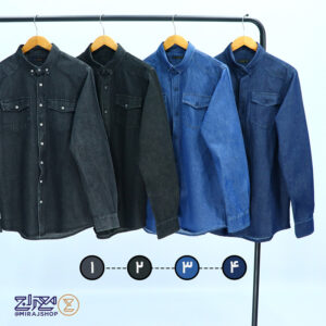 پیراهن مردانه جین پنبه ای