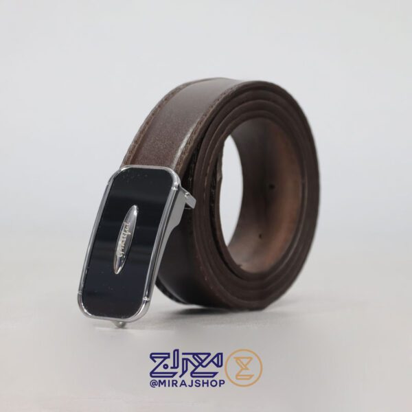 کمربندمردانه چرم طبیعی مدل پلاکی رادین