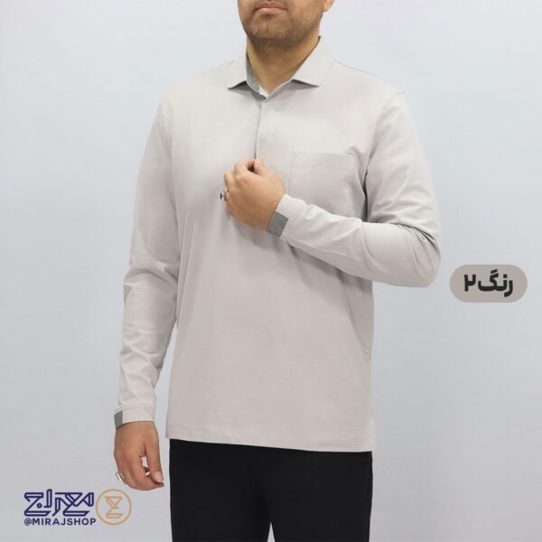 بلوز مردانه پنبه ای یقه دار