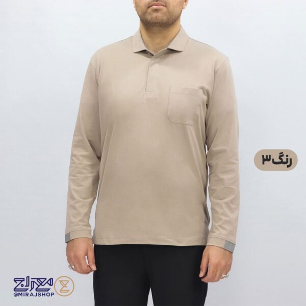 بلوز مردانه پنبه ای یقه دار