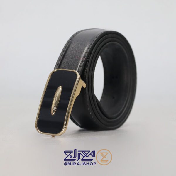 کمربندمردانه چرم طبیعی مدل پلاکی رادین