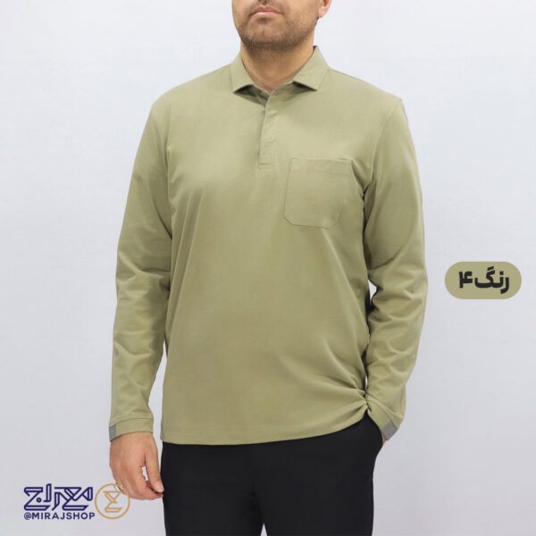 بلوز مردانه پنبه ای یقه دار