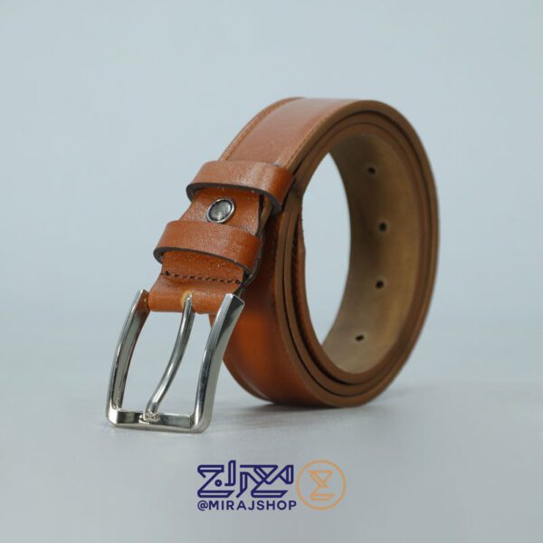 کمربندمردانه چرم طبیعی مدل زبانه دار