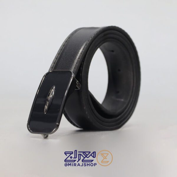 کمربندمردانه چرم طبیعی مدل پلاکی رادین