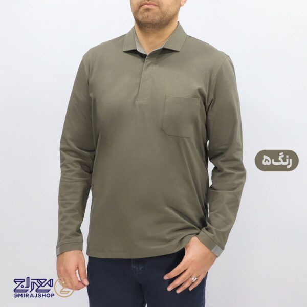 بلوز مردانه پنبه ای یقه دار