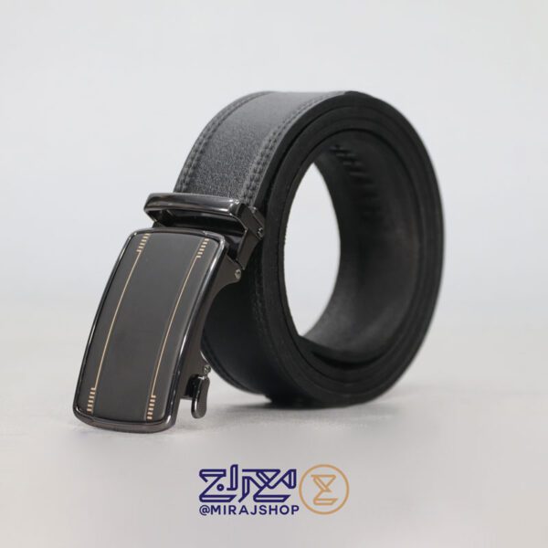 کمربندمردانه چرم طبیعی مدل ریلی