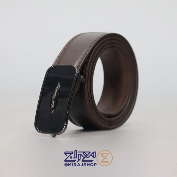 کمربندمردانه چرم طبیعی مدل پلاکی رادین