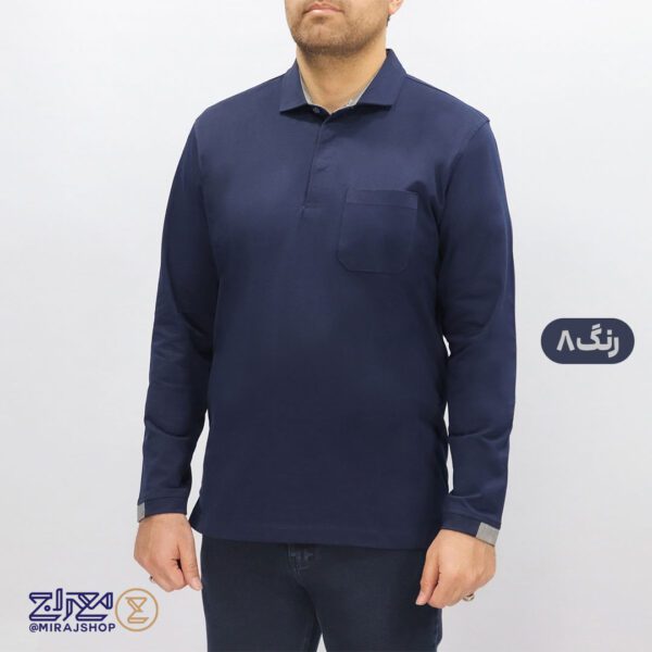 بلوز مردانه پنبه ای یقه دار