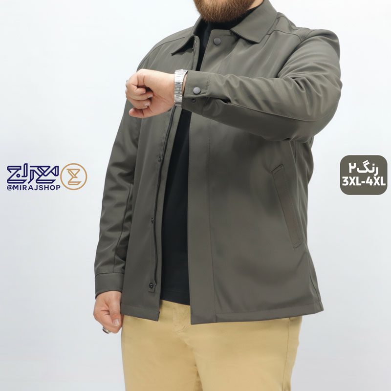 کاپشن پاییزه کلاسیک مردانه سایز بزرگ