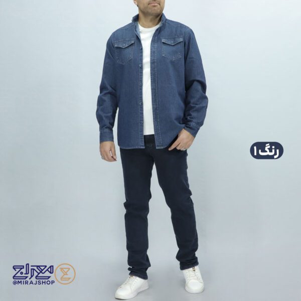 پیراهن پنبه جین مردانه