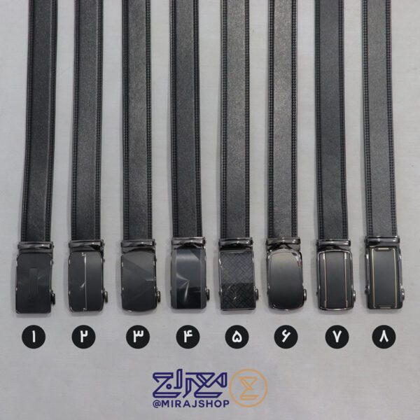 کمربندمردانه چرم طبیعی مدل ریلی