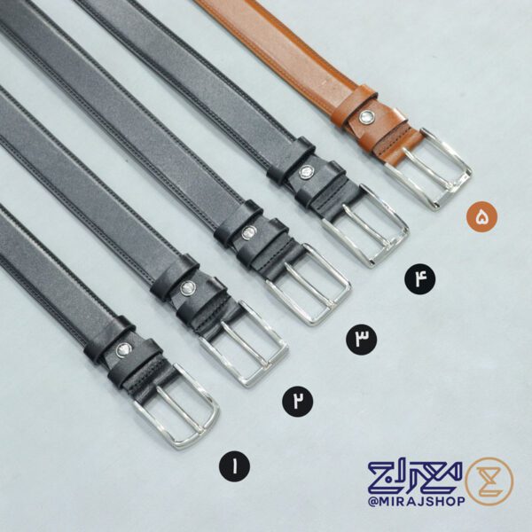 کمربندمردانه چرم طبیعی مدل زبانه دار