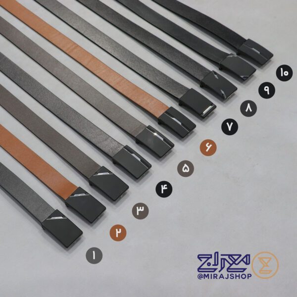 کمربندمردانه چرم طبیعی مدل پلاکی