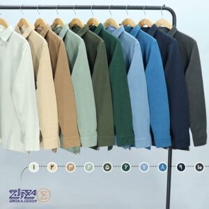بلوز مردانه پنبه سلانیک یقه دار