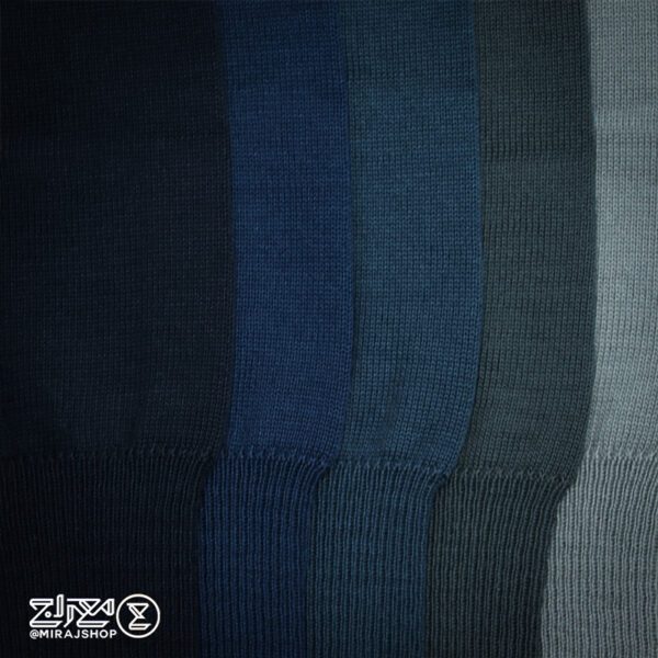 بافت مردانه پنبه‌ ای یقه هفت