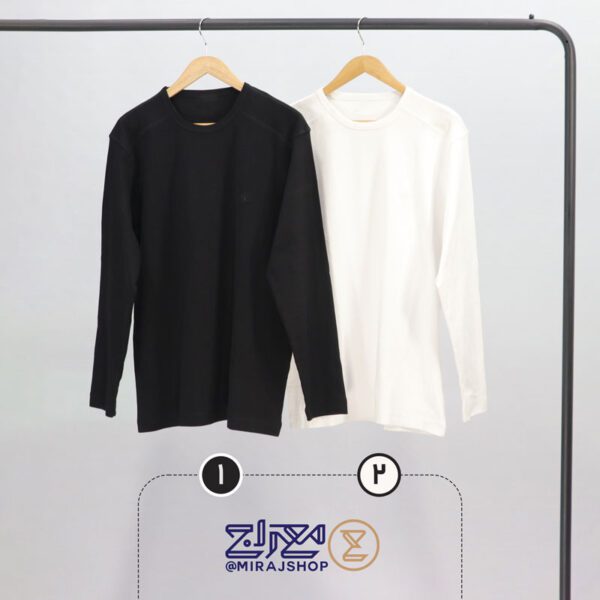 بلوز مردانه پنبه فانریپ یقه گرد