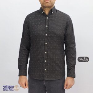 پیراهن مردانه پنبه چاپی مدل دامون