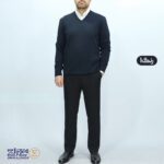 بافت مردانه پنبه‌ ای یقه هفت