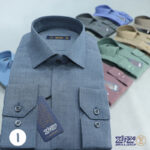 پیراهن مردانه تترون اسلپ دکمه مخفی