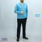 بافت مردانه پنبه‌ ای یقه هفت