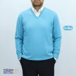 بافت مردانه پنبه‌ ای یقه هفت