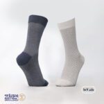 جوراب مردانه پنبه ای ژاکارد دو فیس