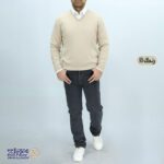 بافت مردانه پنبه‌ ای یقه هفت