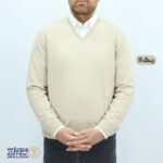 بافت مردانه پنبه‌ ای یقه هفت