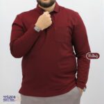 بلوز مردانه پنبه ای یقه دار سایز بزرگ