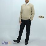 بافت مردانه پنبه‌ ای یقه هفت