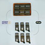 جوراب مردانه پنبه ای ژاکارد دو فیس